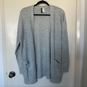 H&M Divided speckled open cardigan with pockets